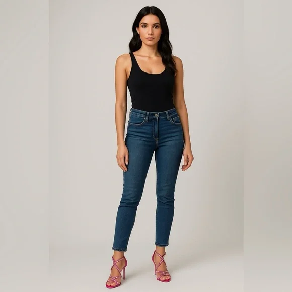 2537- Dee Ocleppo Fiji Strappy Crystal Sandals Pink Size 8 NWT Heels